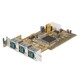 StarTech.com 3 Port Low Profile PCI 12V PoweredUSB Adapter Card - USB