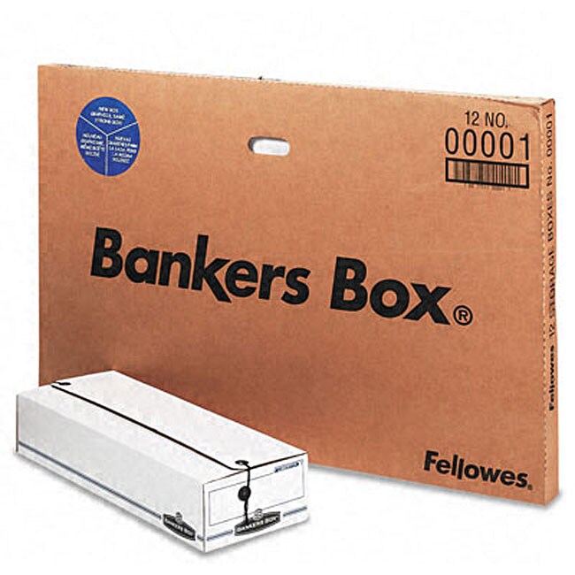 Fellowes Liberty Check/Microfilm Size Storage Boxes (Pack of 12)