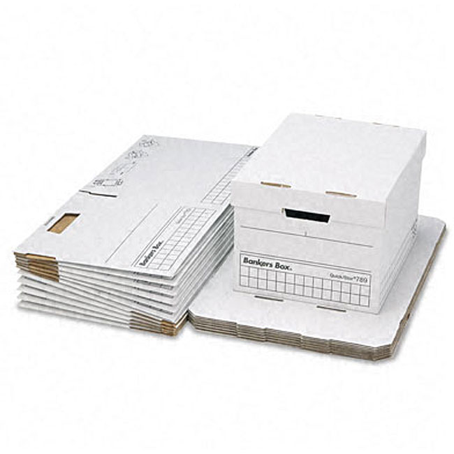 Fellowes Quick/Stor File Storage Boxes (Pack of 12)