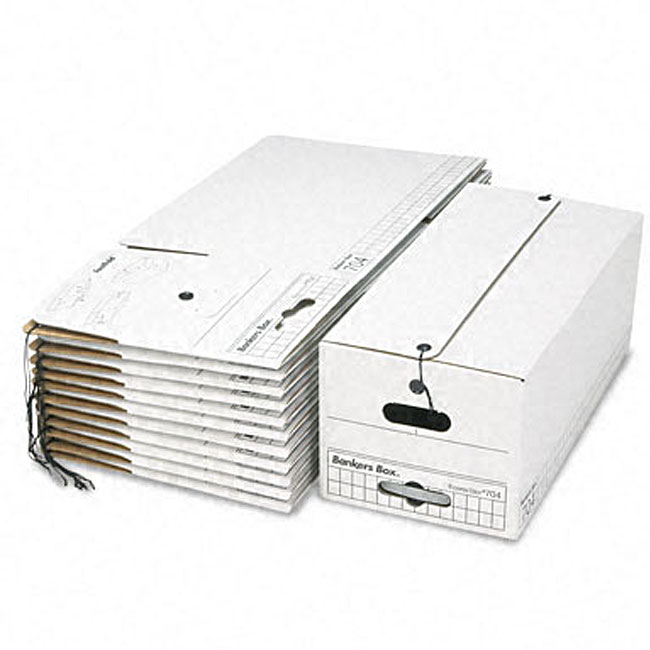 Fellowes Stor/File Cardboard Letter Storage Boxes (Pack of 12)