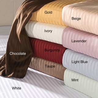 Egyptian Cotton 650 Thread Count Striped Sheet Set