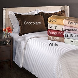 See Reviews Egyptian Cotton 650 Thread Count Striped 3-piece Duvet Cover Set