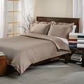Egyptian Cotton 650 Thread Count Solid Sateen Finish 3-piece Duvet Cover Set