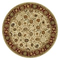 Hand-tufted Mason Ivory/ Red Wool Rug (8' Round)
