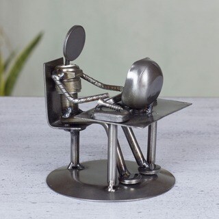 Special Prices 'Rustic Computer Tech' Iron Statuette (Mexico)