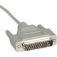 C2G 25ft DB25 Male to DB9 Female Null Modem Cable