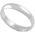 Journee Collection Smooth Simple-design High-shine Polished-finish Sterling Silver Ring