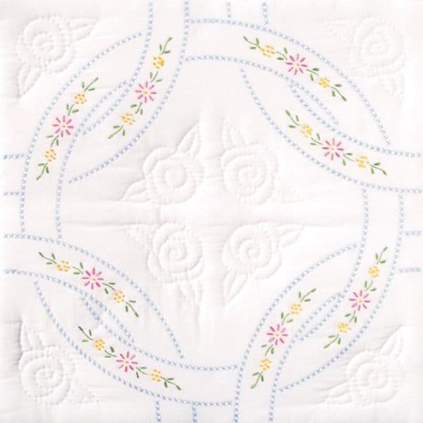Stamped White Wedding Ring Quilt Blocks Set of 6 7d3fdeab 7372 488d 85bb 94be24381e7a_600