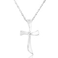 14k Gold Diamond Cross Necklace