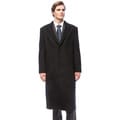 Mantoni Red Label Wool and Cashmere Black Overcoat