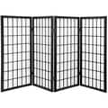 Wood/ Paper 3-foot 3-panel Miniature Windowpane Shoji Screen (China)