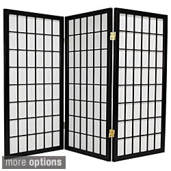 Low Price Wood/ Paper 3-foot 3-panel Miniature Windowpane Shoji Screen (China)