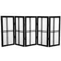 Wood and Rice Paper Double Cross Shoji Screen (China)