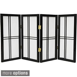 (_ _ ) Wood and Rice Paper Double Cross Shoji Screen (China)