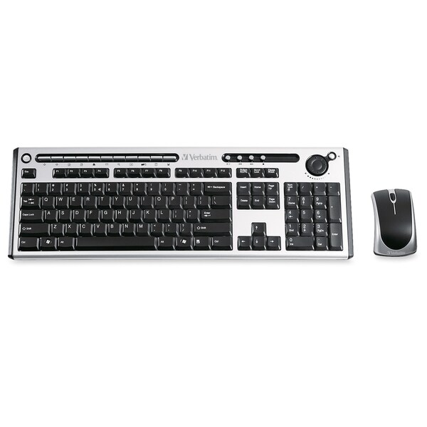 Verbatim Wireless Slim Keyboard and Mouse with Volume Wheel 11481332