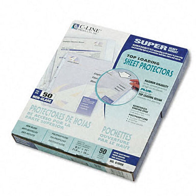 Top Load Non-glare Poly Super Heavy Sheet Protectors