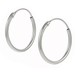 silver hoop earrings