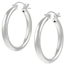 silver hoop earrings