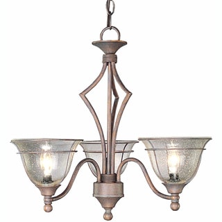 Copper Patina 3-light Chandelier