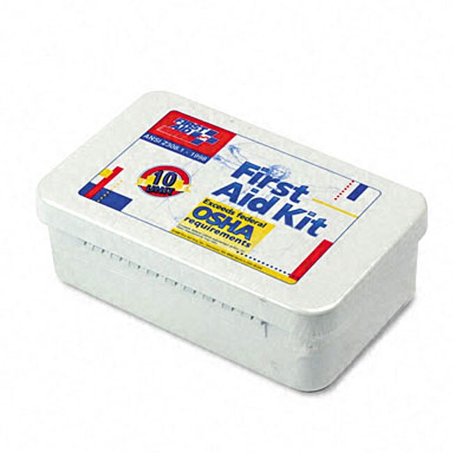 ANSI-compliant First Aid Kit with 10 Units
