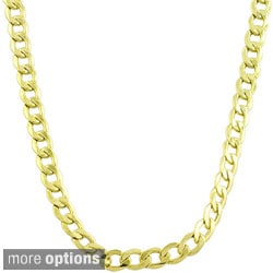 Fremada 14k Yellow Gold 3mm Curb Chain (18-24 inches)