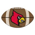 Fanmats NCAA University of Louisville Football-shaped Mat