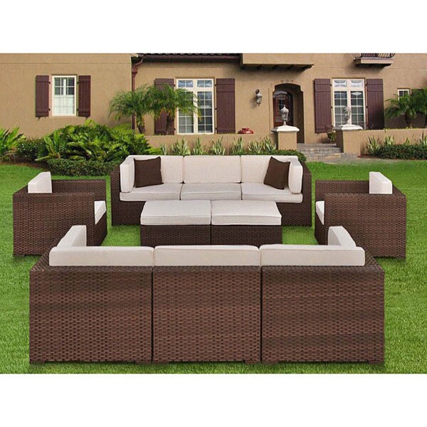 Atlantic Milano 10-piece Patio Furniture Set