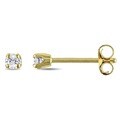 Miadora 14k Gold 1/10ct TDW Round Diamond Stud Earrings