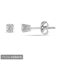 Miadora 14k Gold 1/4ct TDW Round Diamond Stud Earrings (I-J, I2-I3)