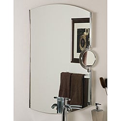 Buy  Frameless Chrome Mirror with Magnifier