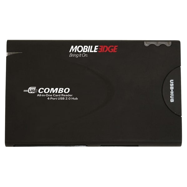 Mobile Edge All-In-One USB 2.0 Card Reader and 3-Port Hub
