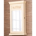Avery Antique White Jewelry Armoire