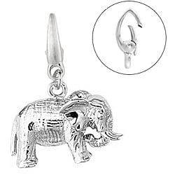 Sterling Silver Elephant Charm-Image