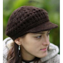 Wool 'Chocolate Cap' Alpaca Hat (Peru)-Image