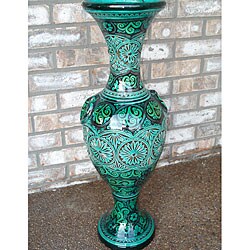 Low Price La Palmeraie Moderne 26-inch Ceramic Vase (Morocco)