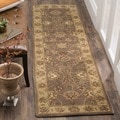 Handmade Heritage Kerman Brown/ Ivory Wool Runner (2'3 x 14')