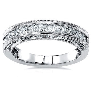 Annello 14k Gold 3/4ct TDW Princess Diamond Band (H-I,I1-I2)