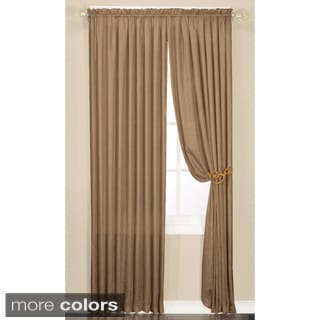 Faux Silk Luster Crushed Curtain Panel Pair