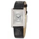 Concord Delirium Men's 18k White Gold Quartz Watch with Black Alligator Strap