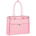 McKlein Women's Pink Winnetka Italian Leather Laptop Briefcase