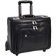 McKlein Black Sheridan 17in. Detachable-Wheeled Laptop Case