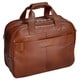 McKlein Damen Brown Leather Detachable-Wheeled Laptop Case
