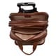 McKlein Damen Brown Leather Detachable-Wheeled Laptop Case