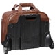 McKlein Damen Brown Leather Detachable-Wheeled Laptop Case