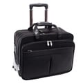 McKlein Roosevelt Black Nylon Detachable-Wheeled Laptop Case