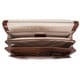 McKlein Halsted Brown Double Compartment 15.4-inch Laptop Briefcase