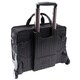 McKlein Black Clinton 17" Laptop Case with Detachable Wheels and Handle