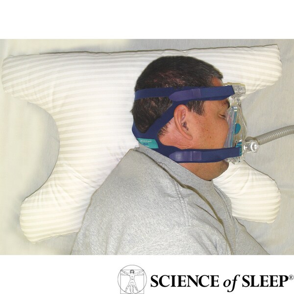 Science of Sleep SleePap Soft Polyesterfill Polycottoncovered Pillow for CPAP Users