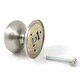 Satin Nickel Mushroom Dummy Doorknob