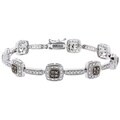 DB Designs Sterling Silver Diamond Link Bracelet